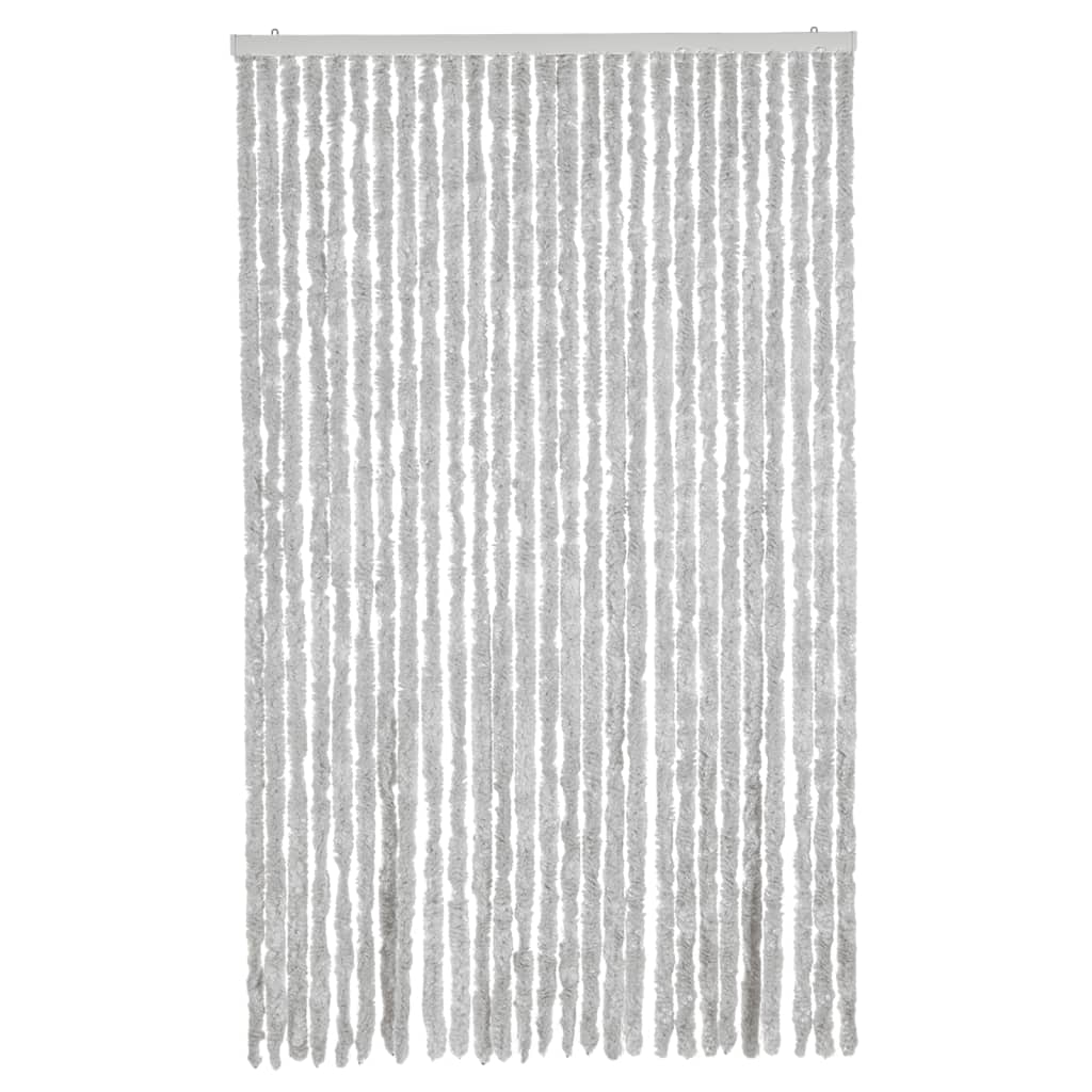 Vidaxl Fly Vorhang 118x220 cm Chenille Gray