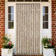 Vidaxl Fly Vorhang 118x220 cm Chenille dunkelbraun und beige