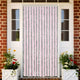 Vidaxl Fly Vorhang 118x220 cm Chenille Silbergrau und Rosa