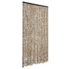 Vidaxl Fly Vorhang 118x220 cm Chenille Beige und Brown