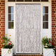 Vidaxl Fly Vorhang 118x220 cm Chenille Taupe und Weiß