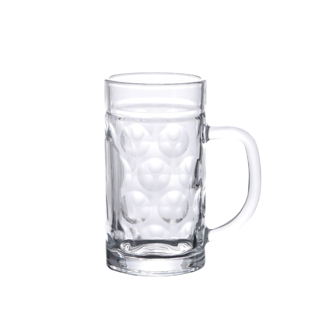 Vidaxl -Bierbecher mit Griff 6 St 500 ml Glas