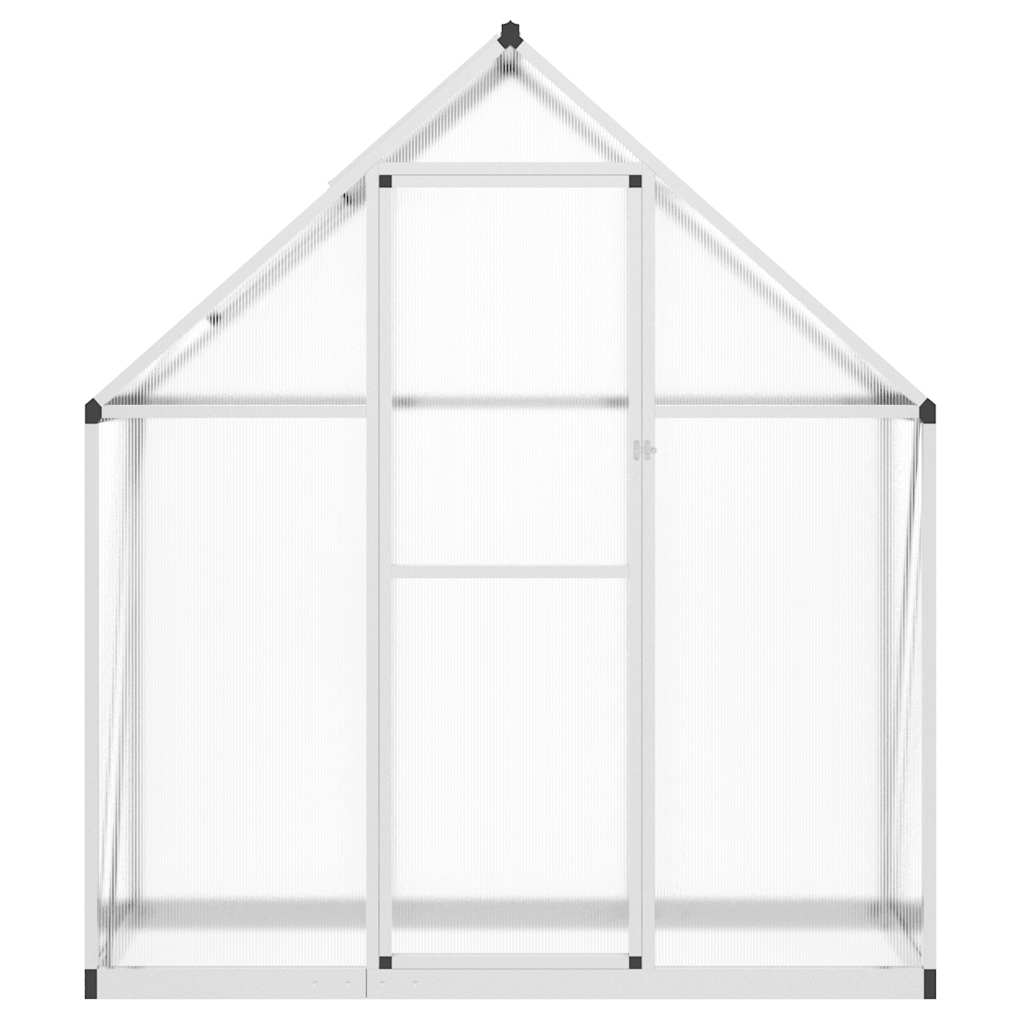 Vidaxl Tuinkas mit Basisrahmen 169x58x195 cm Aluminium Silberfarbe