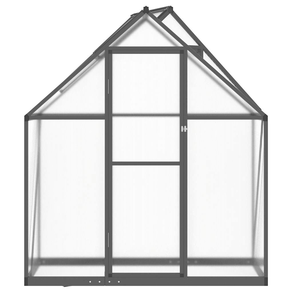 Vidaxl Tuinkas mit Basisrahmen 169x58x195 cm Aluminium -Anthrazit -gelöscht