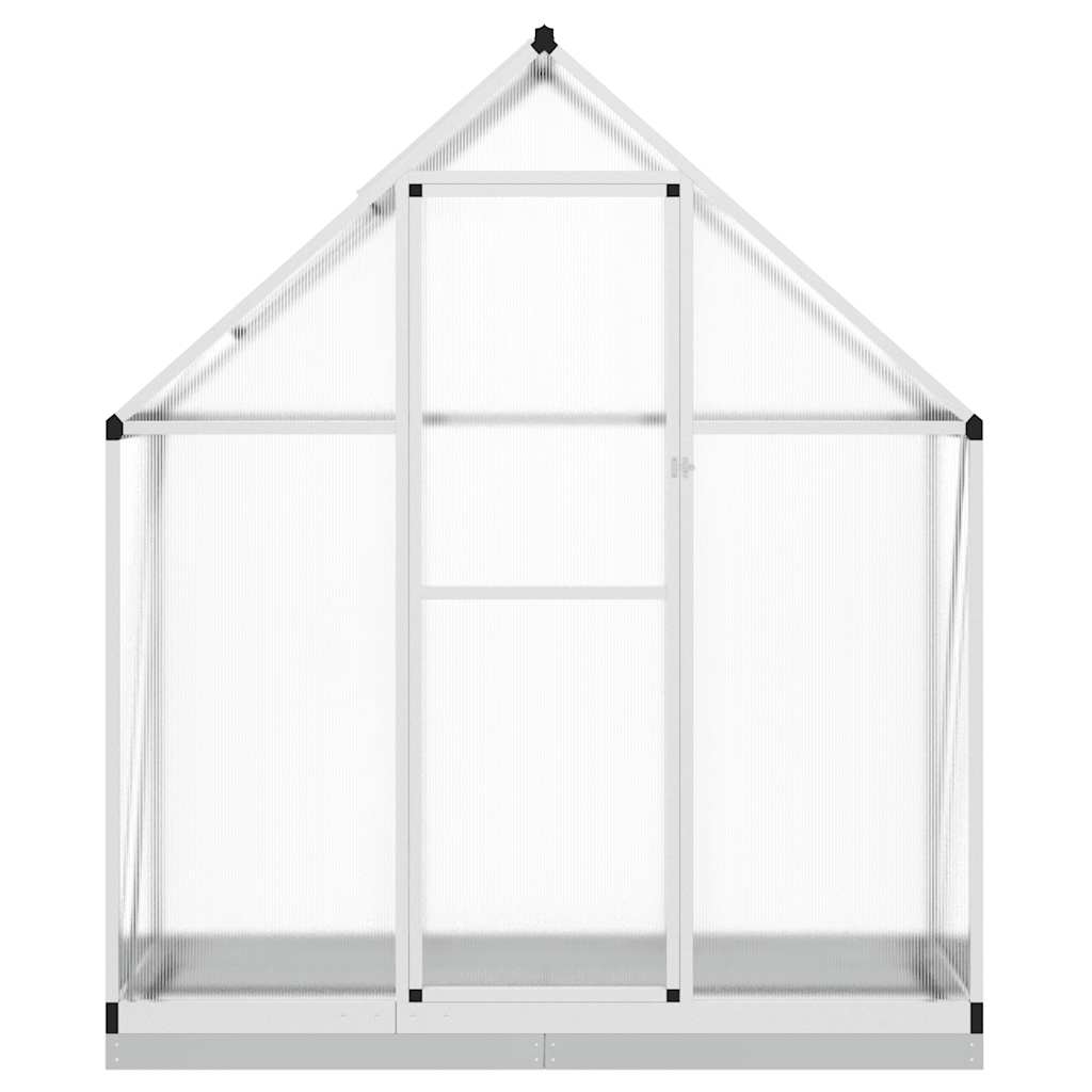 Vidaxl Tuinkas mit Basisrahmen 169x58x202 cm Aluminium Silberfarbe