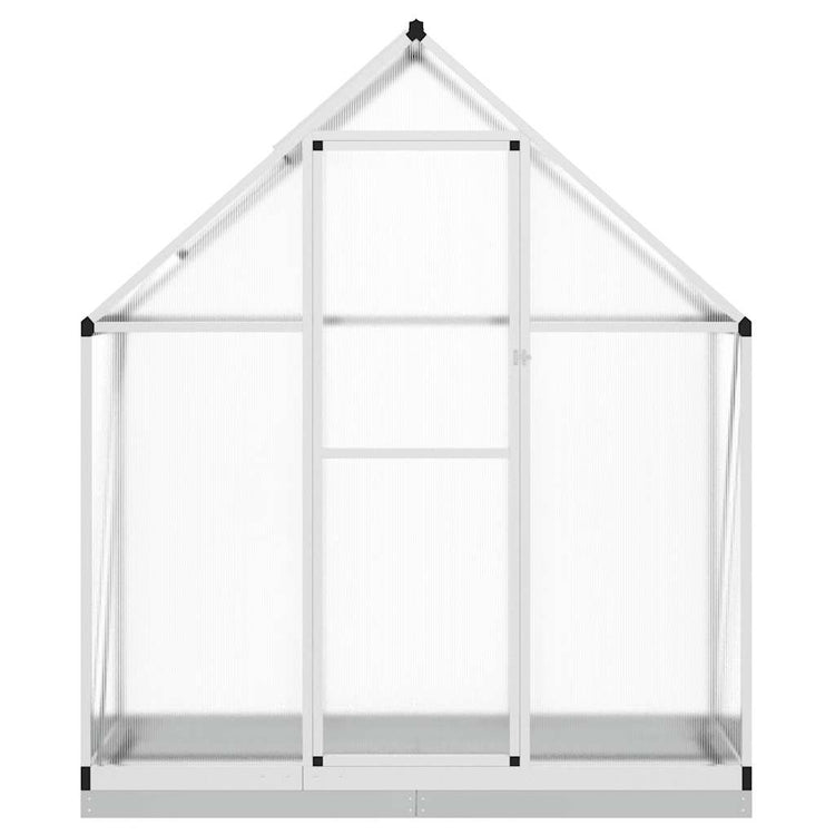 Vidaxl Tuinkas mit Basisrahmen 169x58x202 cm Aluminium Silberfarbe
