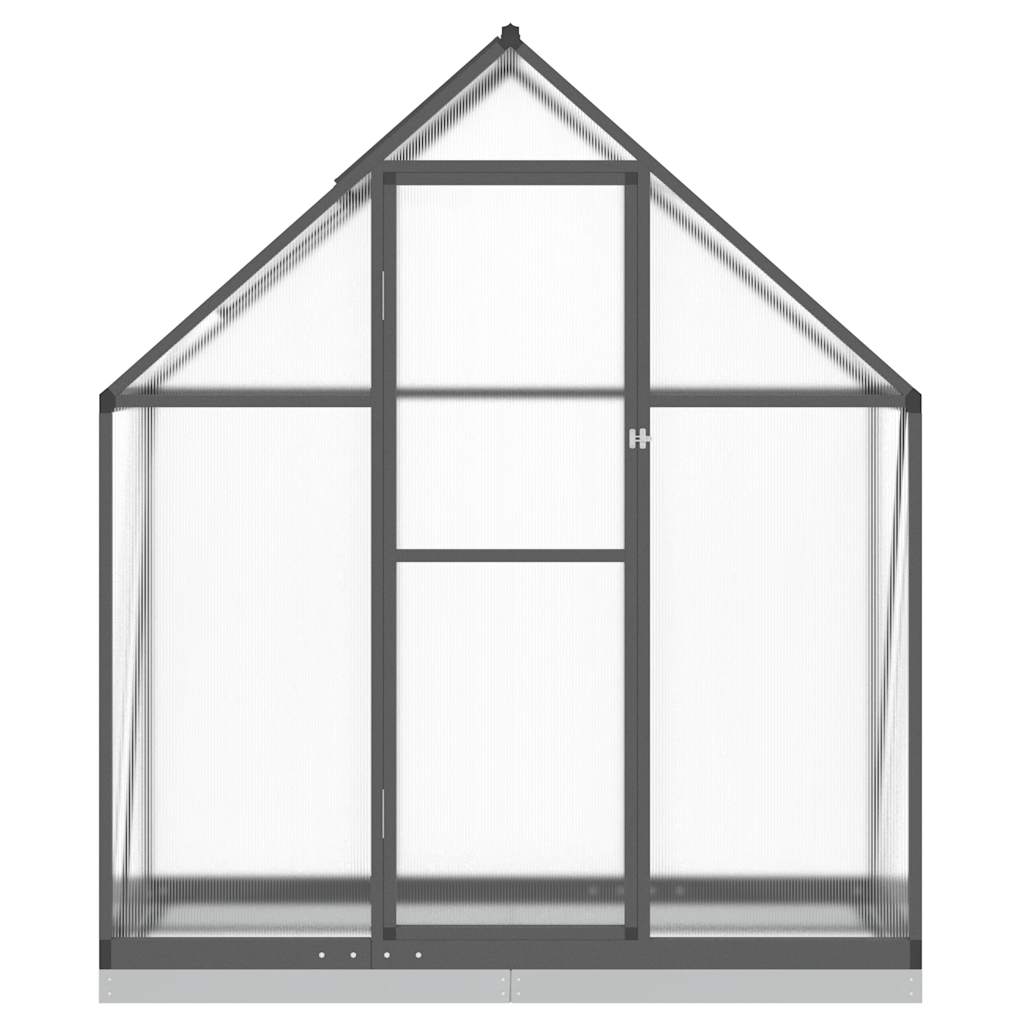 Vidaxl Tuinkas mit Basisrahmen 169x58x202 cm Aluminium -Anthrazit -Colored