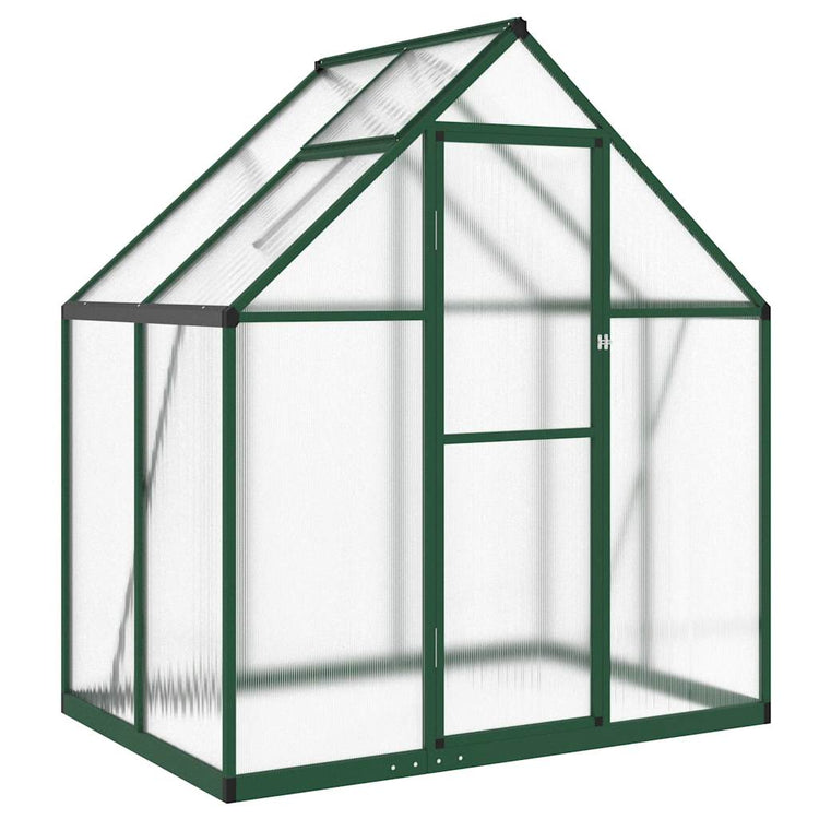 Vidaxl Tuinkas mit Basisrahmen 169x114x195 cm Aluminiumgrün