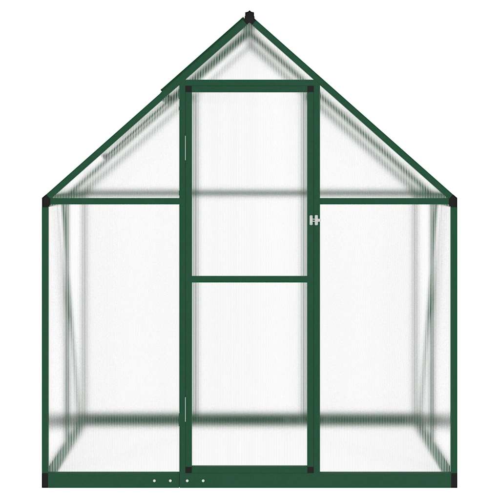 Vidaxl Tuinkas mit Basisrahmen 169x114x195 cm Aluminiumgrün