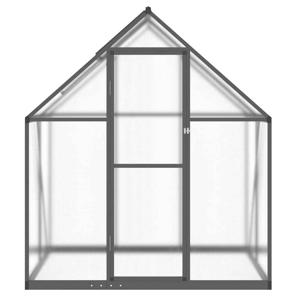 Vidaxl Tuinkas mit Basisrahmen 169x114x195 cm Aluminium -Anthrazitfarbe
