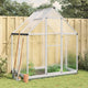 Vidaxl Tuinkas mit Basisrahmen 169x114x202 cm Aluminium Silberfarbe