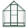 Vidaxl Tuinkas mit Basisrahmen 169x114x202 cm Aluminiumgrün