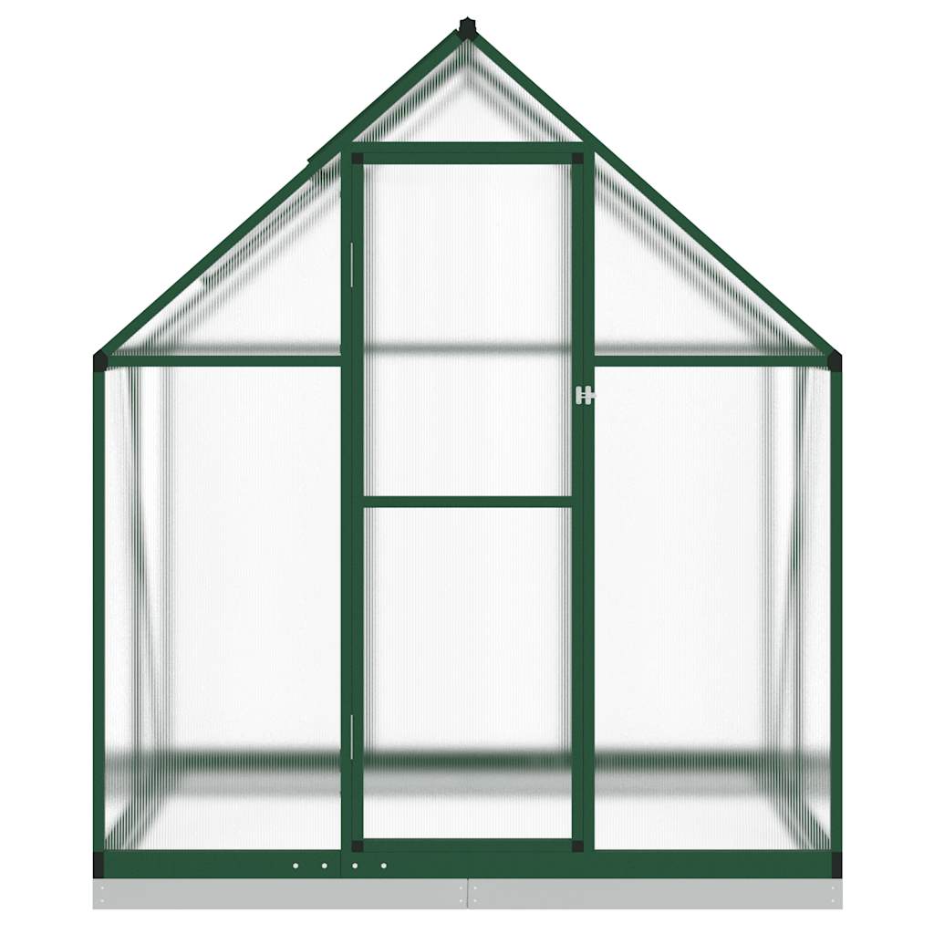 Vidaxl Tuinkas mit Basisrahmen 169x114x202 cm Aluminiumgrün