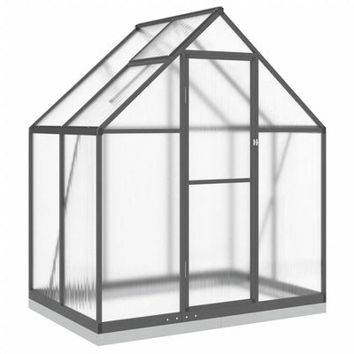 Vidaxl Tuinkas mit Basisrahmen 169x114x202 cm Aluminium -Anthrazitfarbe