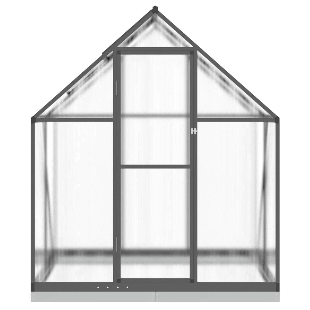 Vidaxl Tuinkas mit Basisrahmen 169x114x202 cm Aluminium -Anthrazitfarbe