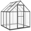 Vidaxl Tuinkas mit Basisrahmen 169x169x195 cm Aluminium -Anthrazitfarbe