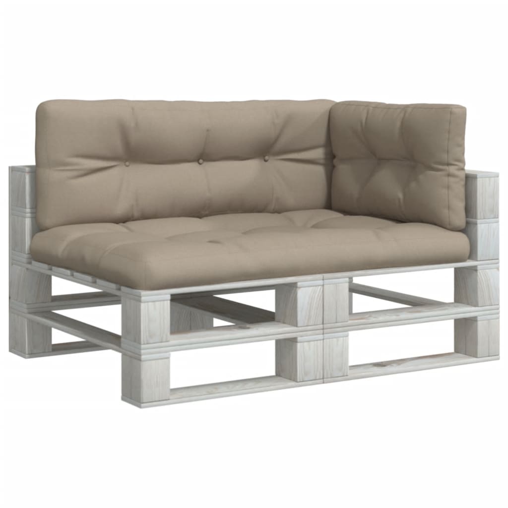 VidaXL Palettenkissen 3 Stück Stoff Taupe
