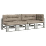 VidaXL Palettenkissen 5 Stück Stoff Taupe - afbeelding 3