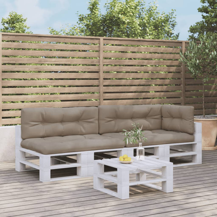 VidaXL Palettenkissen 5 Stück Stoff Taupe