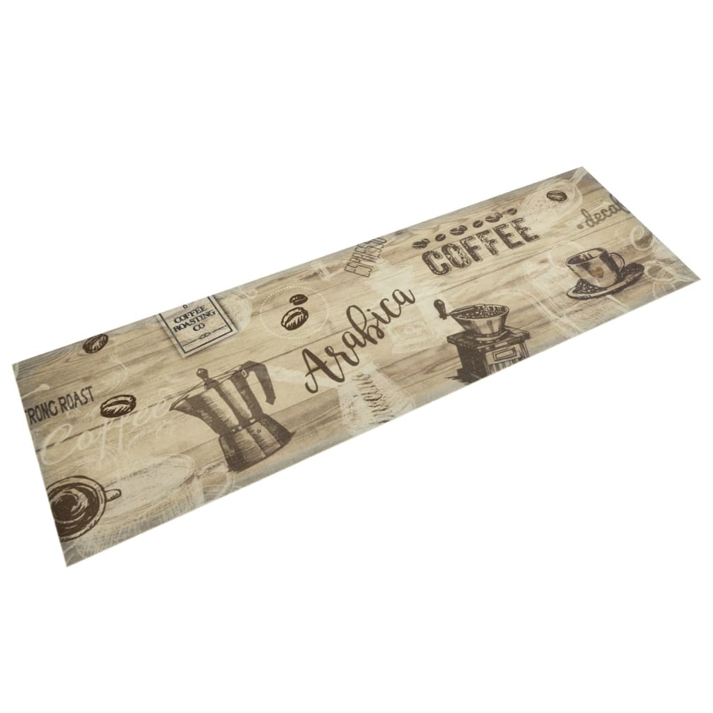 Vidaxl Küchenmatte Waschkaffee 45x150 cm Samtbraun