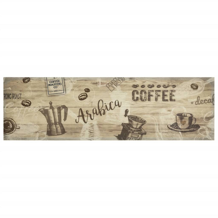 Vidaxl Küchenmatte Waschkaffee 45x150 cm Samtbraun