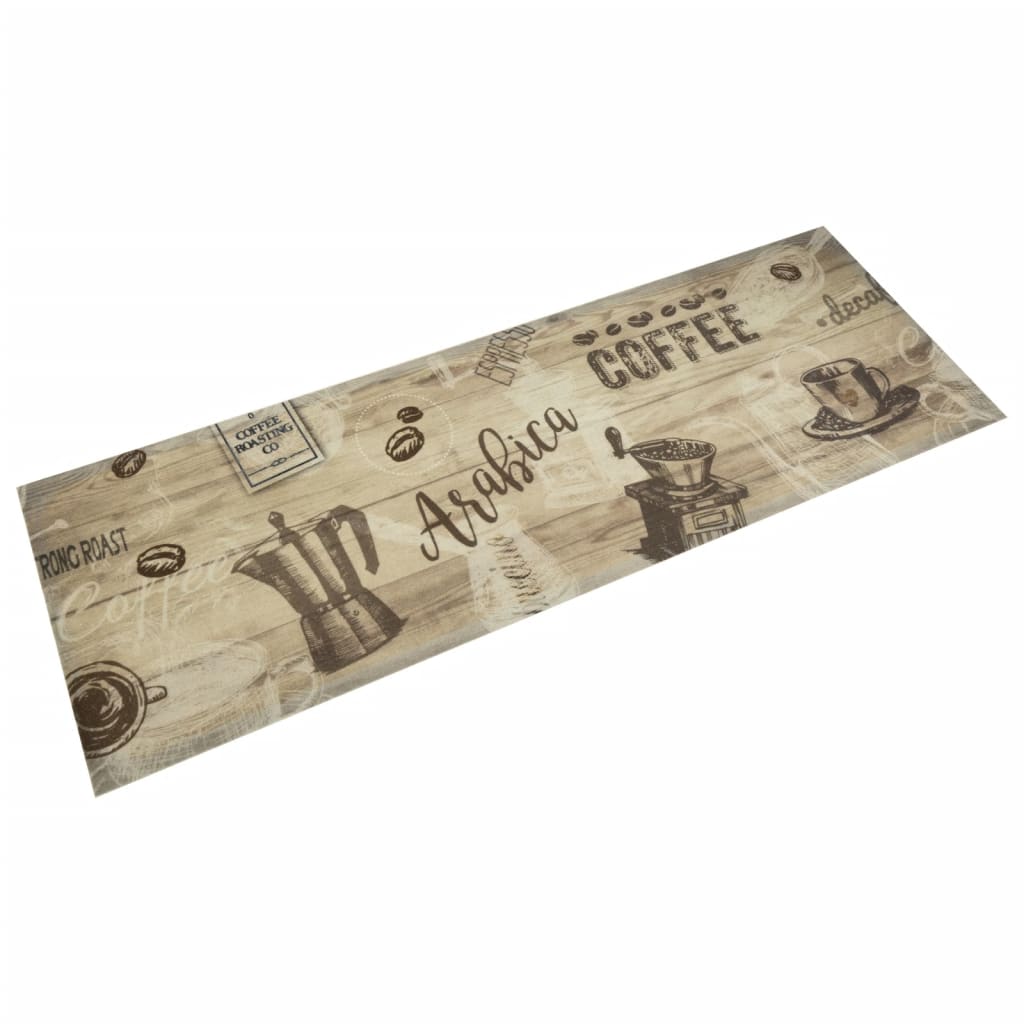 Vidaxl Küchenmatte Waschmaschinenkaffee 60x180 cm Samtbraun