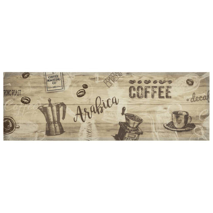 Vidaxl Küchenmatte Waschmaschinenkaffee 60x180 cm Samtbraun