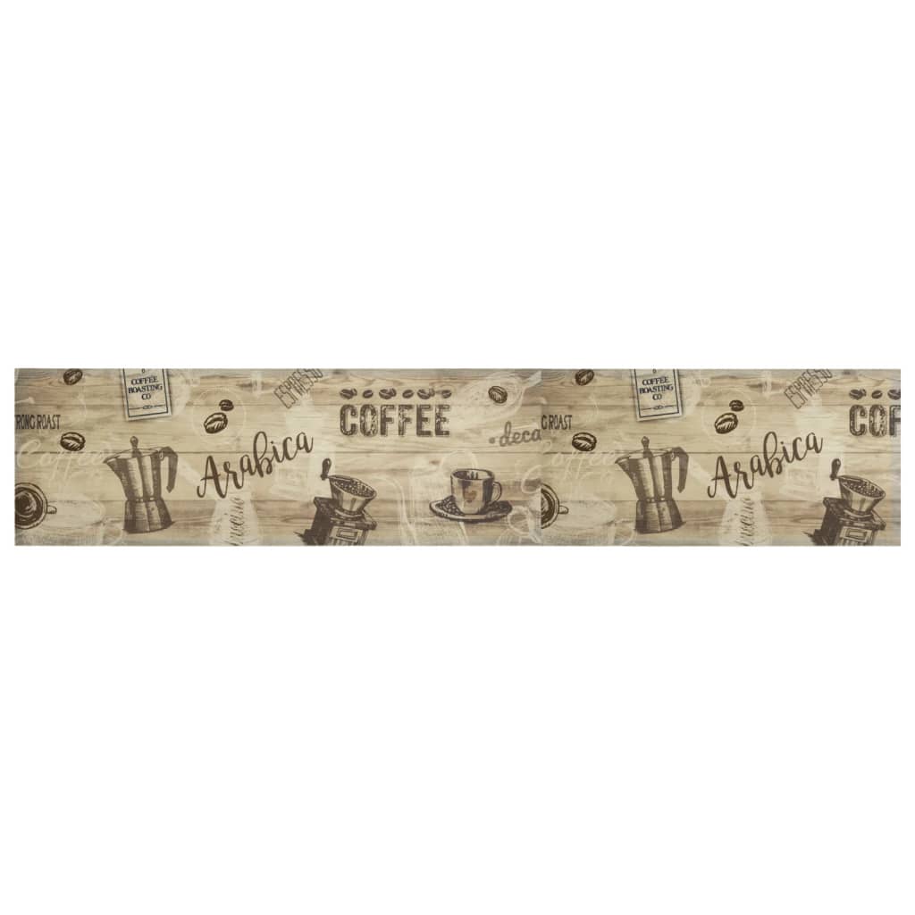 Vidaxl Küchenmatte Waschkaffee 60x300 cm Samtbraun