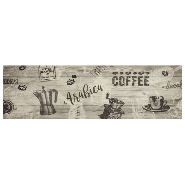 Vidaxl Küchenmatte Waschkaffee 45x150 cm Samtgrau