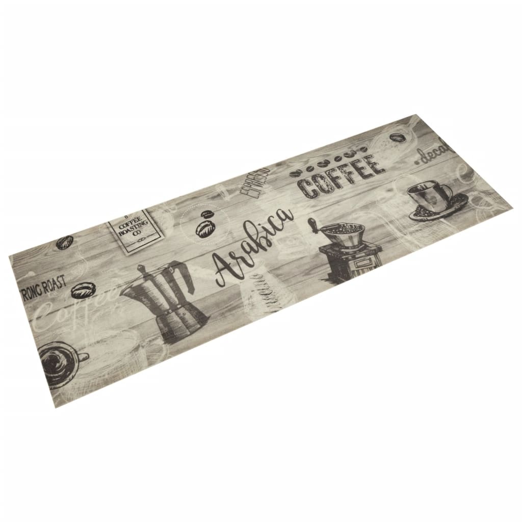 Vidaxl Küchenmatte Waschkaffee 60x180 cm Samtgrau