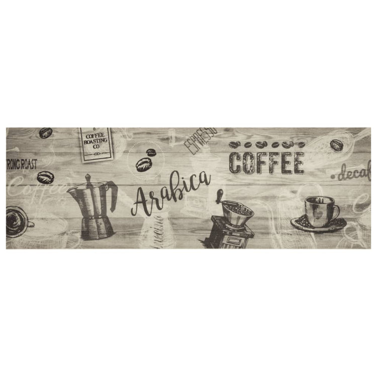 Vidaxl Küchenmatte Waschkaffee 60x180 cm Samtgrau