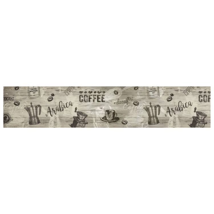 Vidaxl Küchenmatte Waschkaffee 60x300 cm Samt Grau