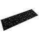 Vidaxl Küchenmatte Waschbarer Morgen Druck 45x150 cm Samt Schwarz