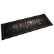 Vidaxl Küchenmatte Waschkaffee Text 60x180 cm Samt