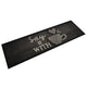 Vidaxl Küchenmatte Waschbarer Druck 45x150 cm Samt Schwarz