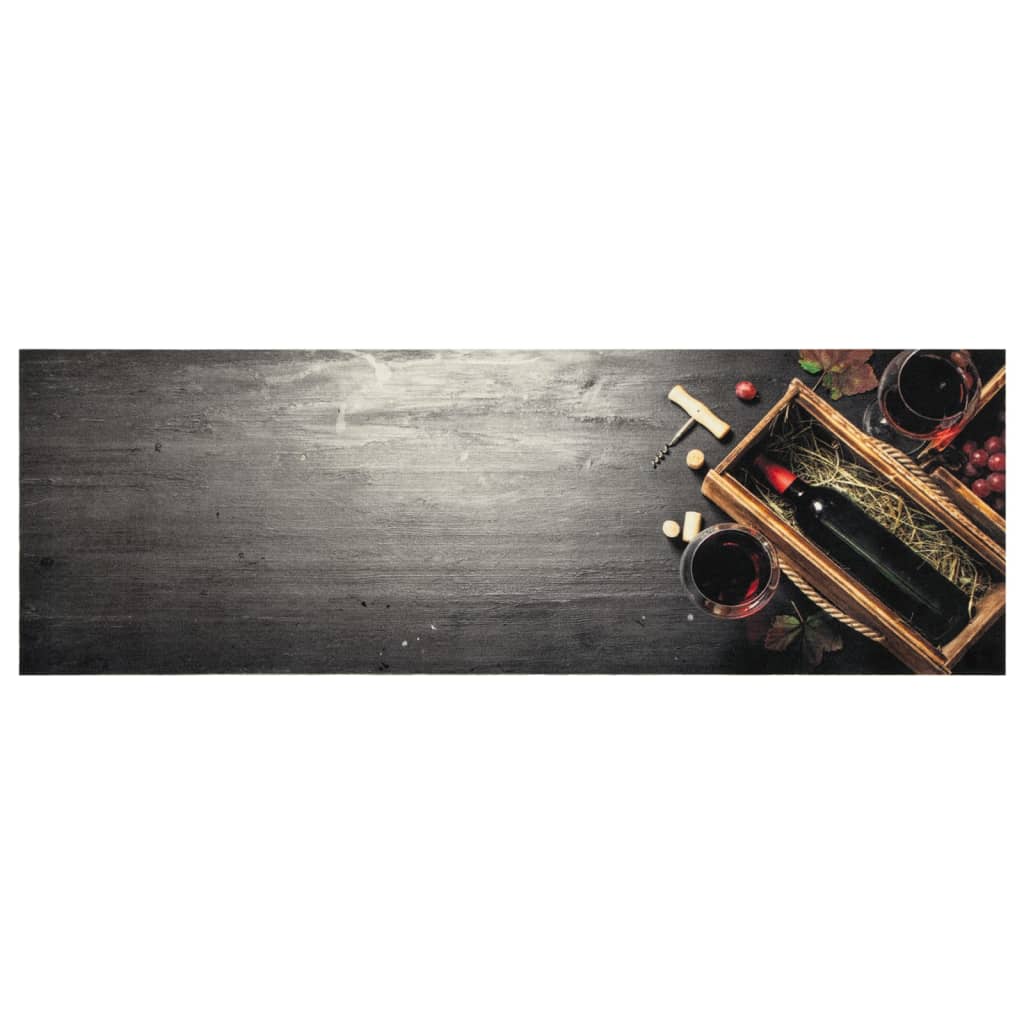 Vidaxl Küchenmatte Waschmaschinen Flosprint 60x180 cm Samt