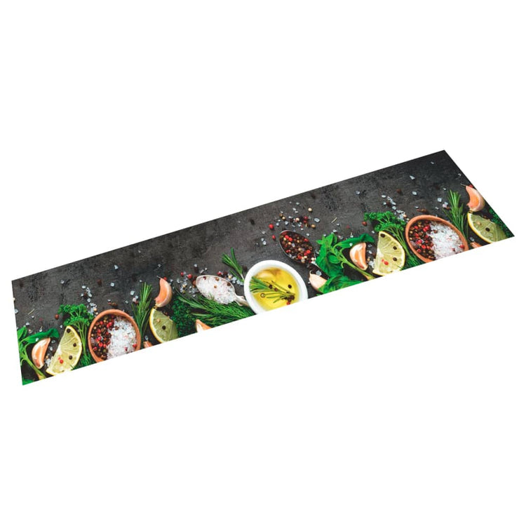Vidaxl Küchenmatte Waschbarer Druck 60x300 cm Samt