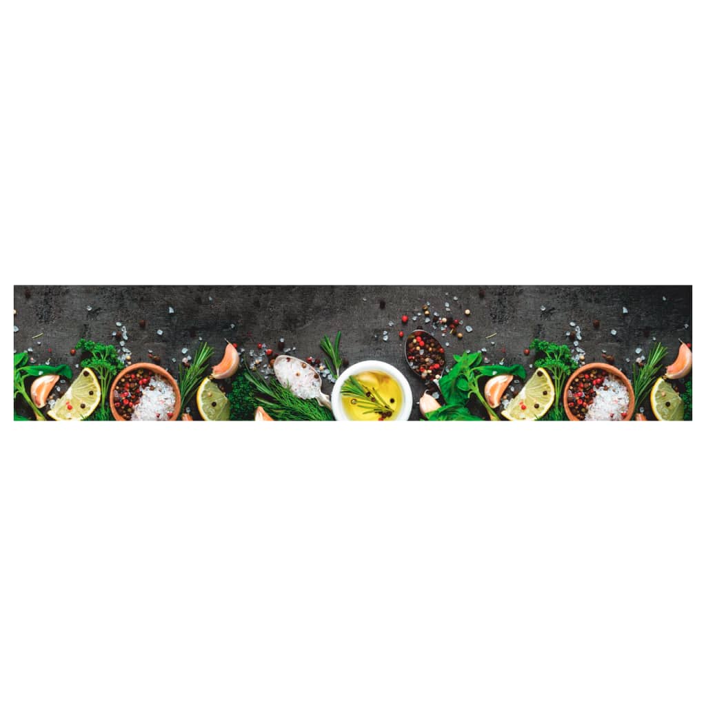 Vidaxl Küchenmatte Waschbarer Druck 60x300 cm Samt