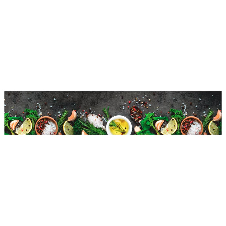 Vidaxl Küchenmatte Waschbarer Druck 60x300 cm Samt