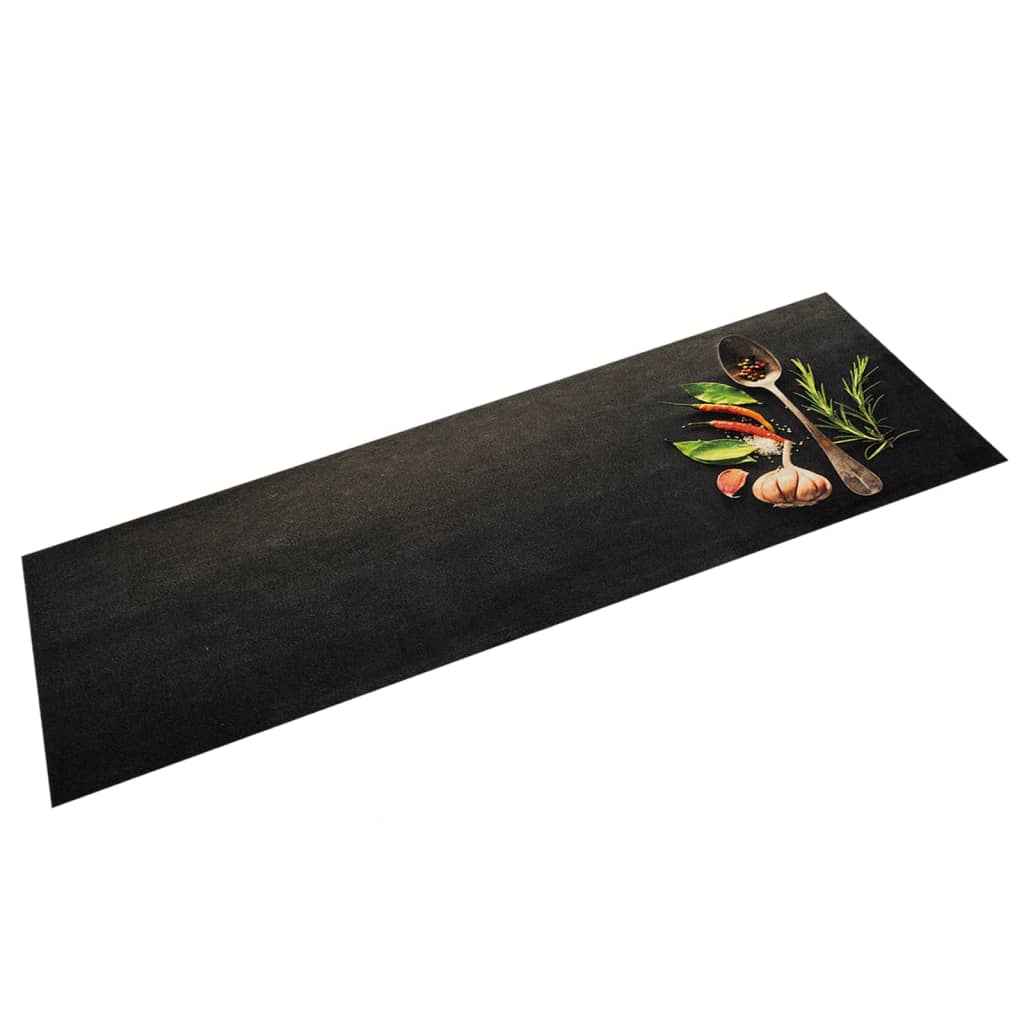 Vidaxl Küchenmatte Waschbarer Druck 45x150 cm Samt