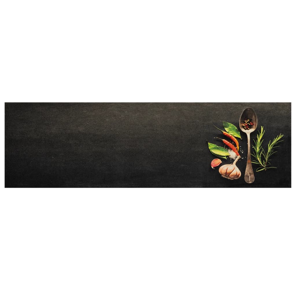 Vidaxl Küchenmatte Waschbarer Druck 45x150 cm Samt