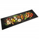 Vidaxx Küchenmatte waschbarer Kräuterdruck 60x180 cm Samt