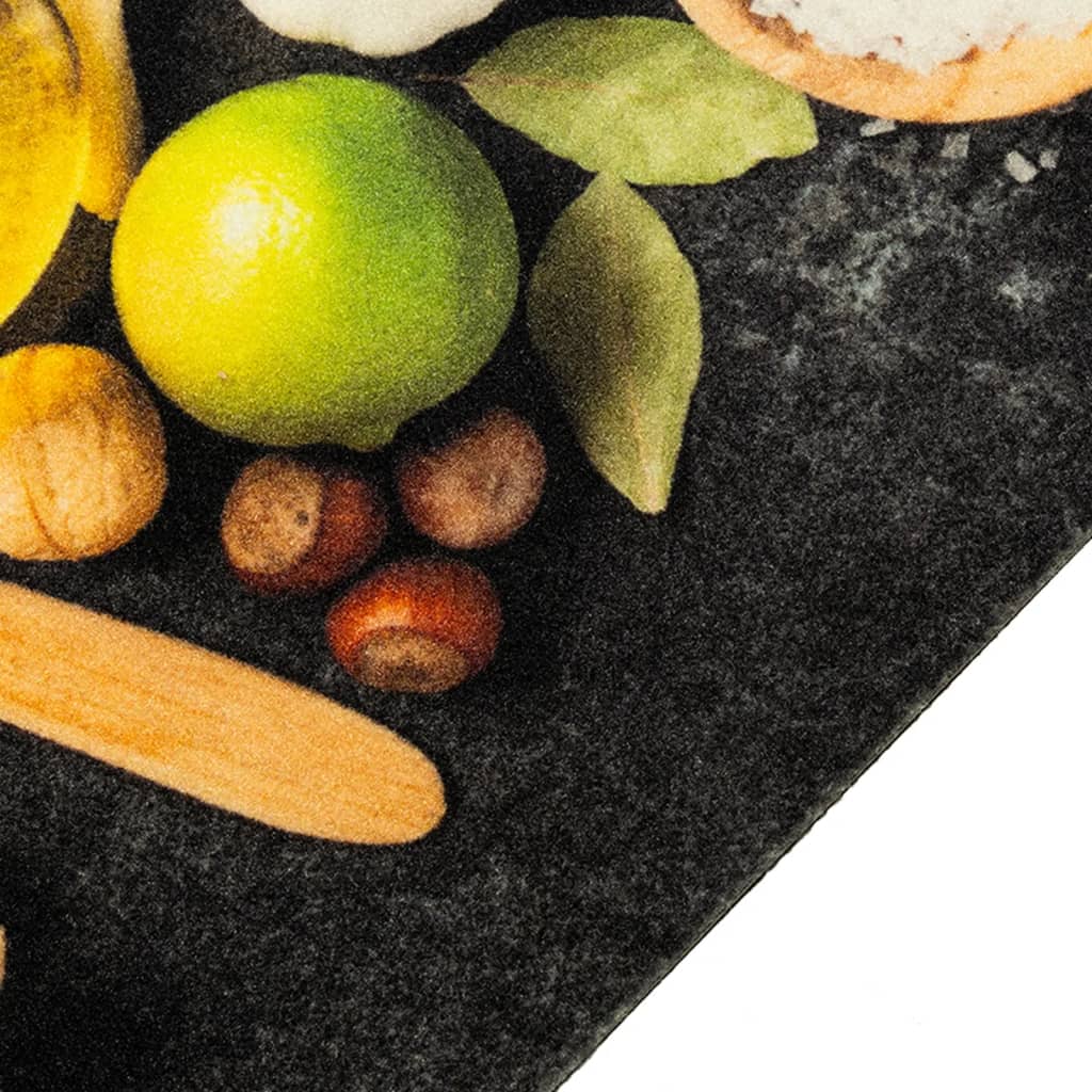 Vidaxl Küchenmatte Waschbarer Druck 60x300 cm Samt