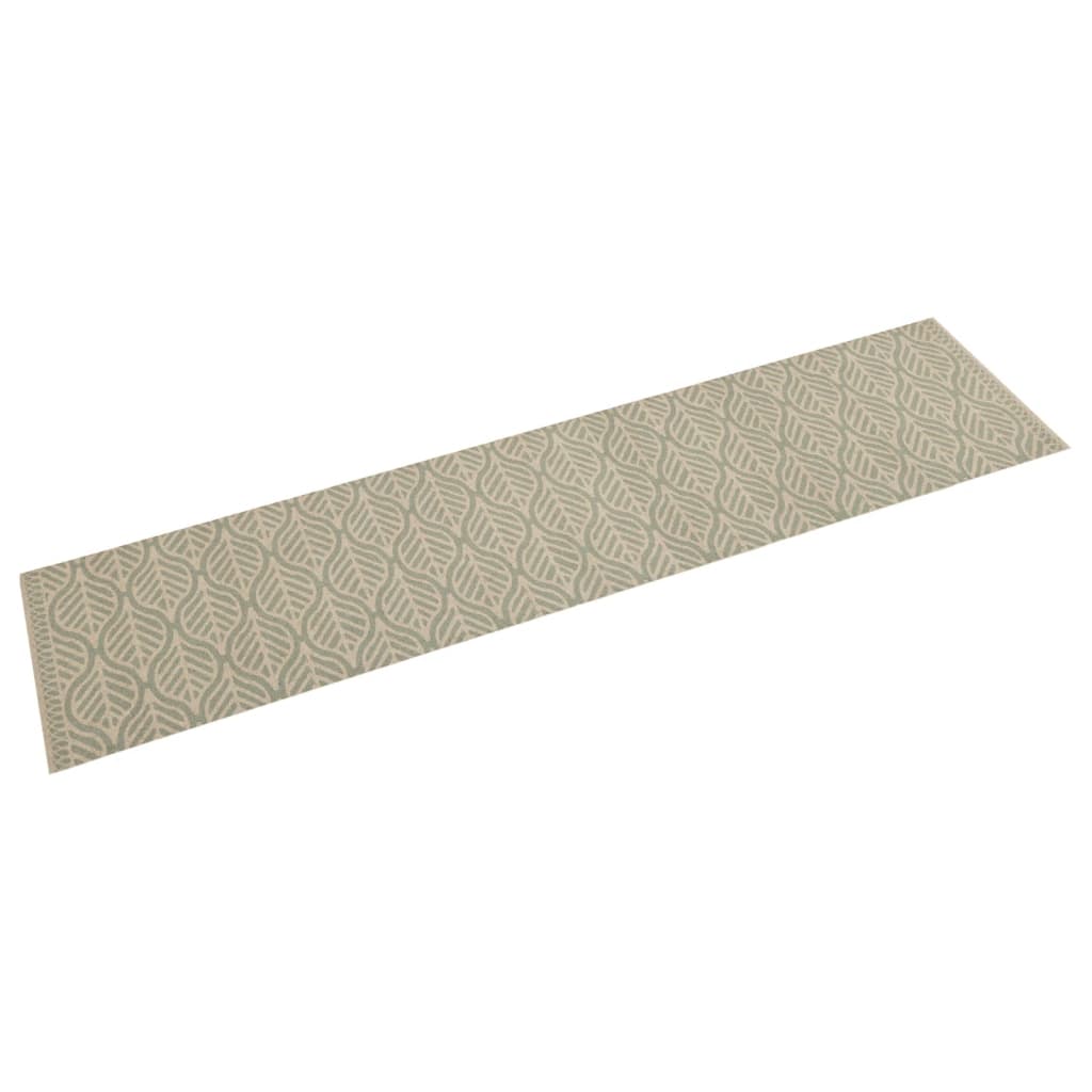 Vidaxl Küchenmatte Waschbarer Blattabdruck 60x300 cm Samt