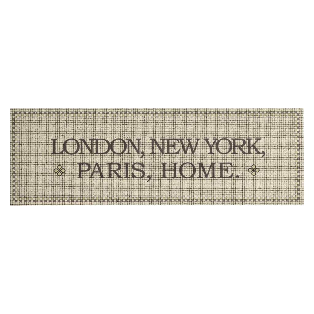 Vidaxl Küchenmatte Waschmaschine Home Text 60x180 cm Samt