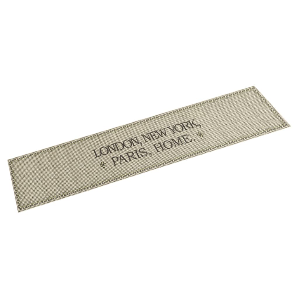 Vidaxl Küchenmatte Waschmaschine Home Text 60x300 cm Samt