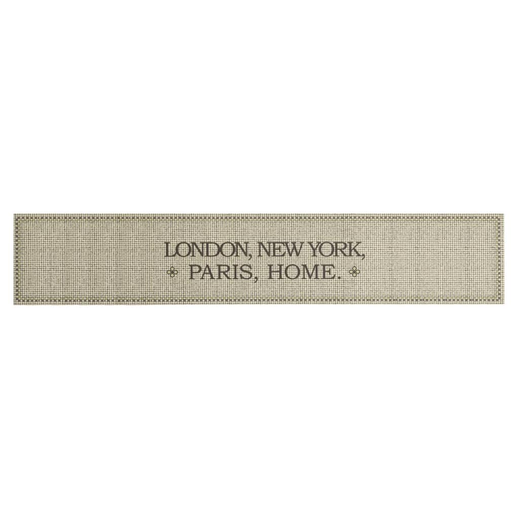Vidaxl Küchenmatte Waschmaschine Home Text 60x300 cm Samt