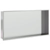 Vidaxl Dusche 62x32x9 cm Edelstahl gebürstet Silber gefärbt