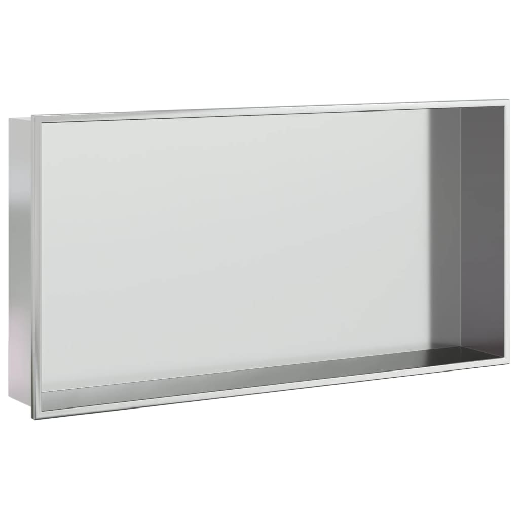 Vidaxl Dusche 62x32x9 cm Edelstahl gebürstet Silber gefärbt