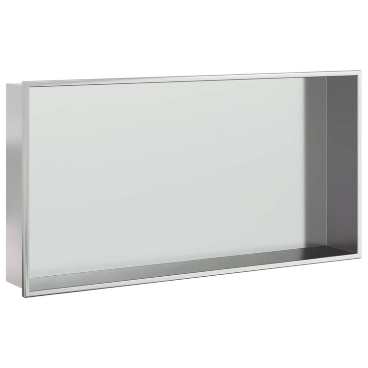 Vidaxl Dusche 62x32x9 cm Edelstahl gebürstet Silber gefärbt